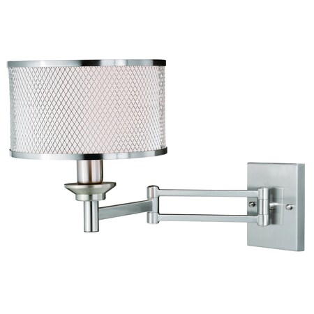 Vaxcel Polk Swing Arm Light Nickel W0259
